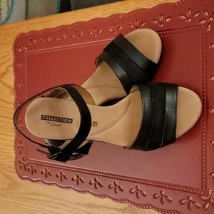 Ladies Clarks 2.5" heal Sandals